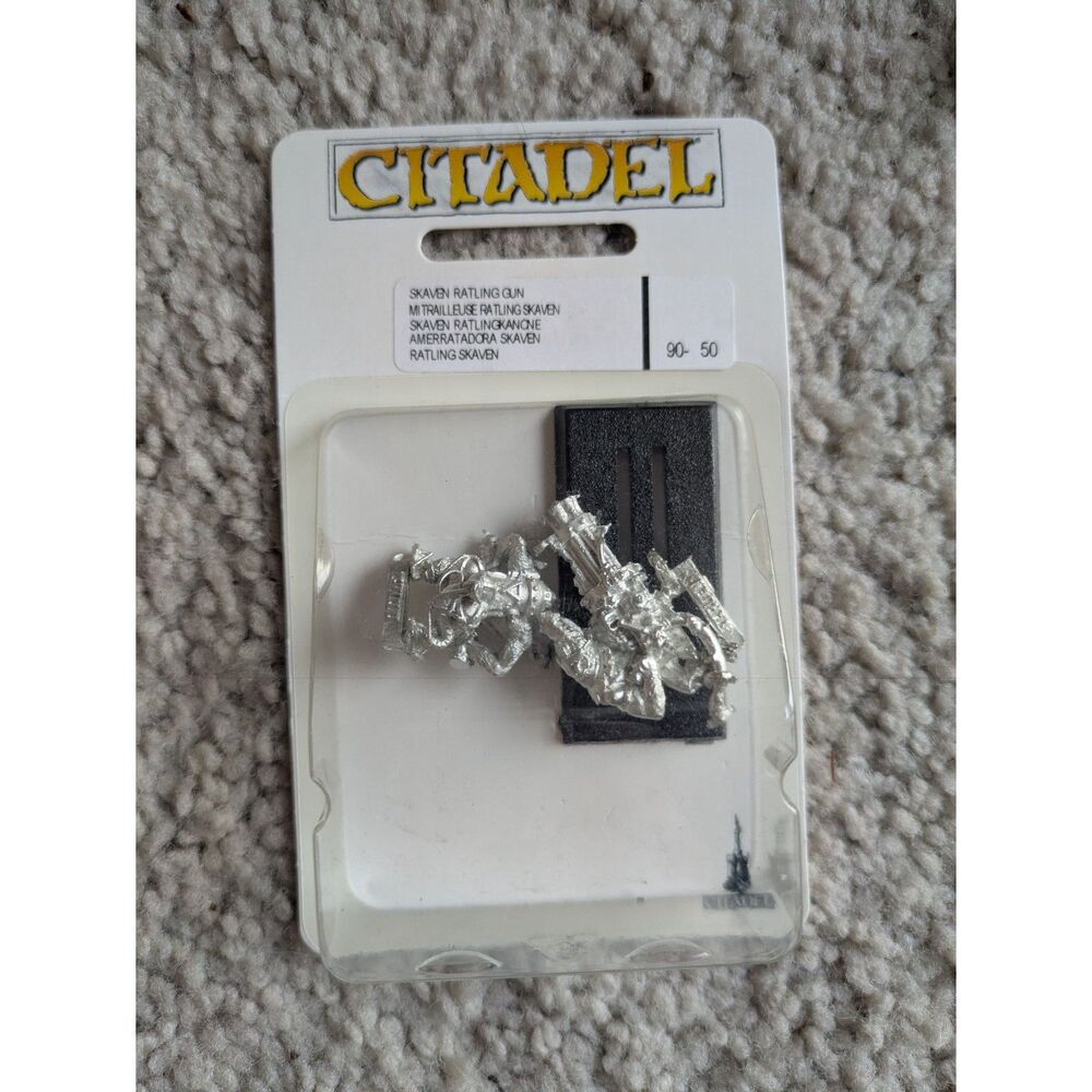 NIB Warhammer Citadel Pewter Skaven Ratling Gun Miniature (Discontinued)